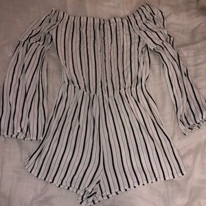 striped romper💋💋